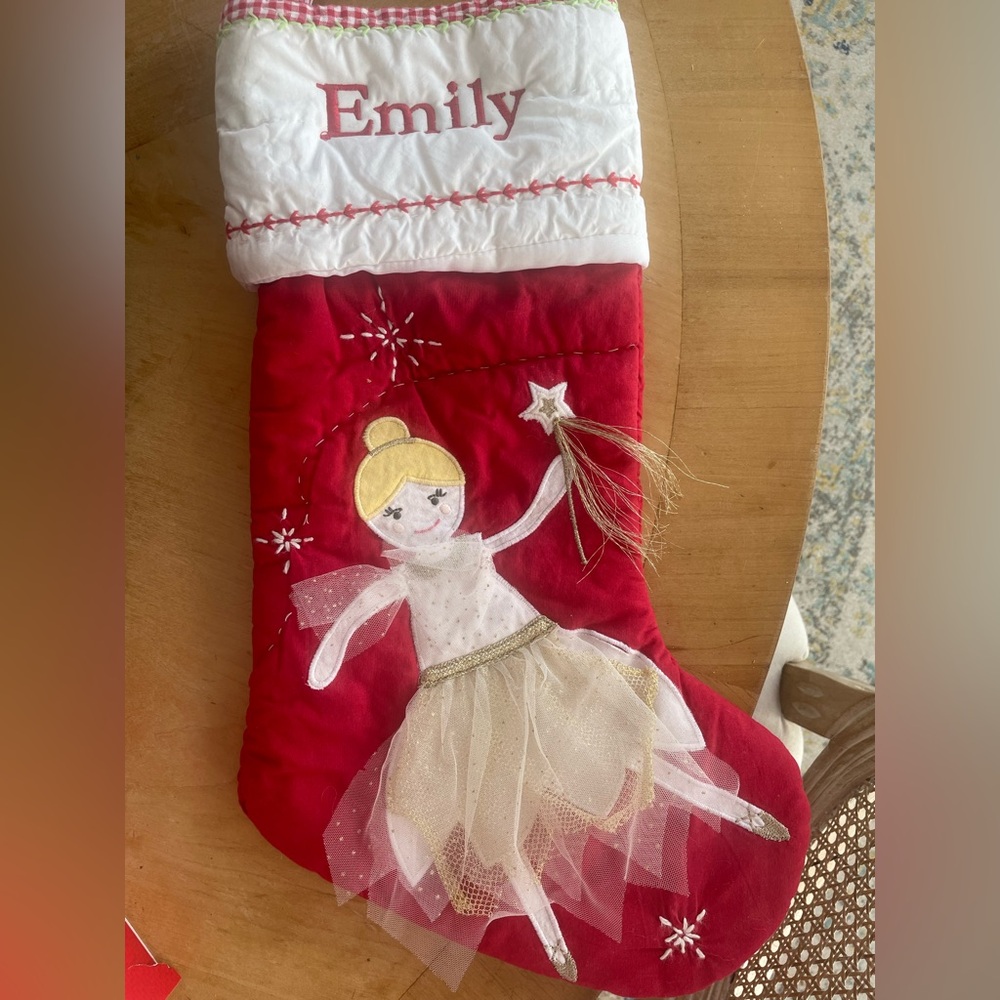 Pottery Barn Kids Emily ballerina stocking